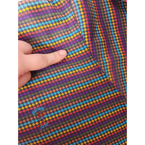 Slazenger Mens Fairway Farm Polo Shirt Multicolor Diamond Short Sleeve XL - Picture 8 of 8